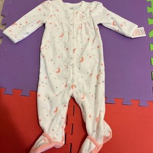 Carter's sleepwear, white and pink. Size is 6 months. Never used
